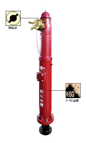 【防火水槽用採水口】　No.28ACX-1（回転式・ロングタイプ）